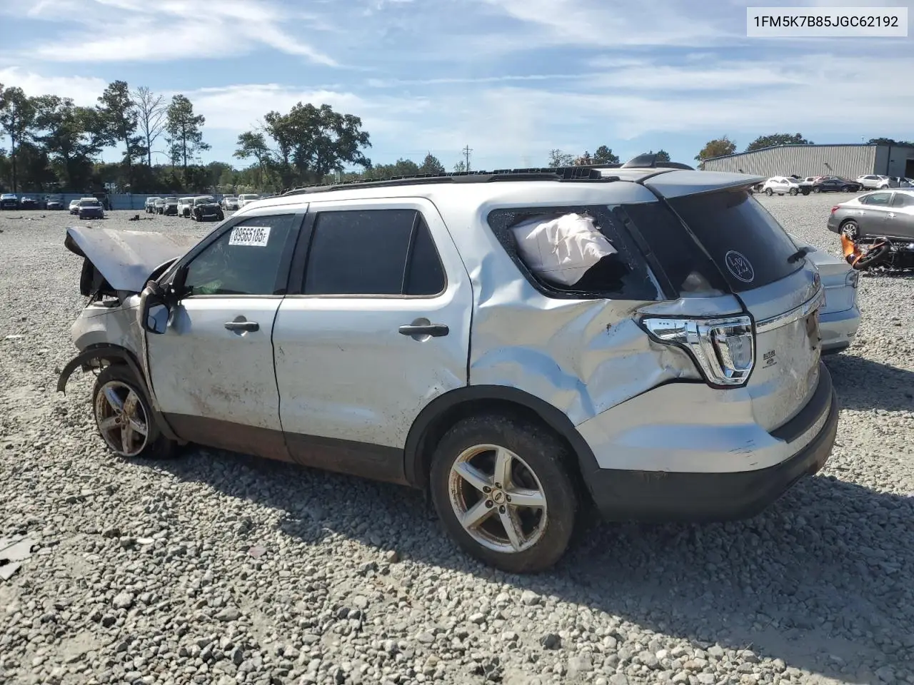 1FM5K7B85JGC62192 2018 Ford Explorer