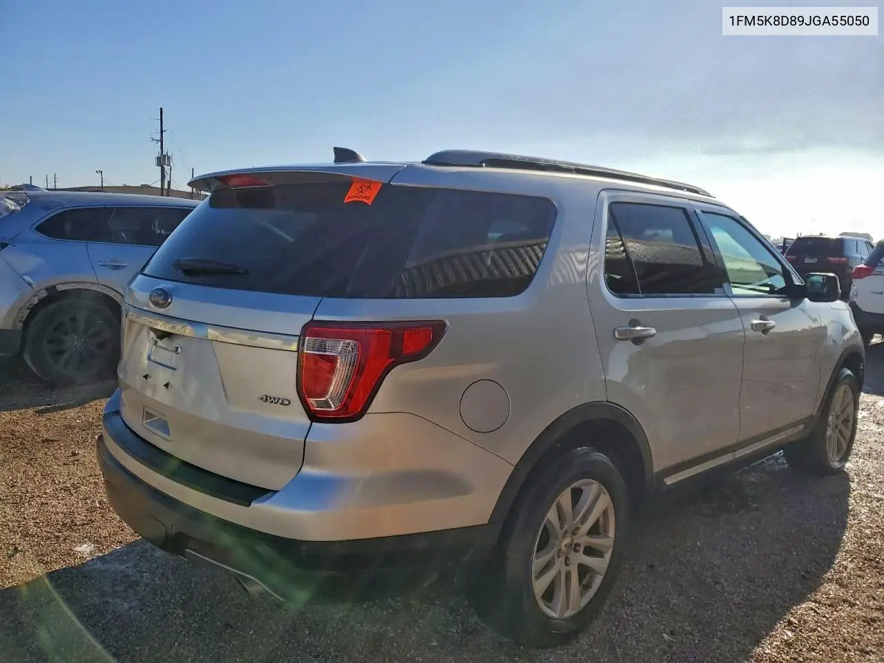 1FM5K8D89JGA55050 2018 Ford Explorer Xlt