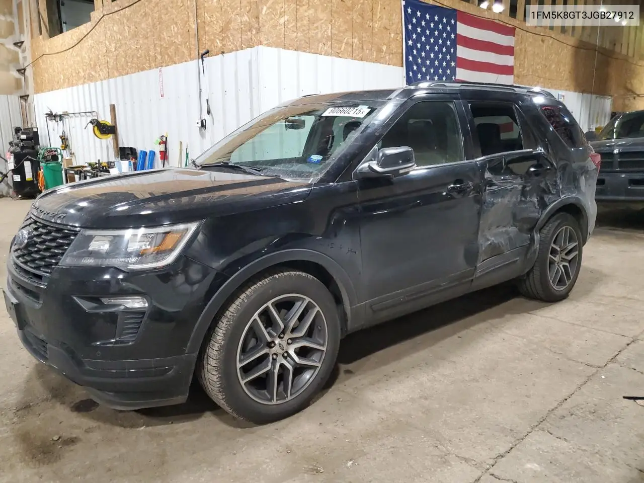 1FM5K8GT3JGB27912 2018 Ford Explorer Sport
