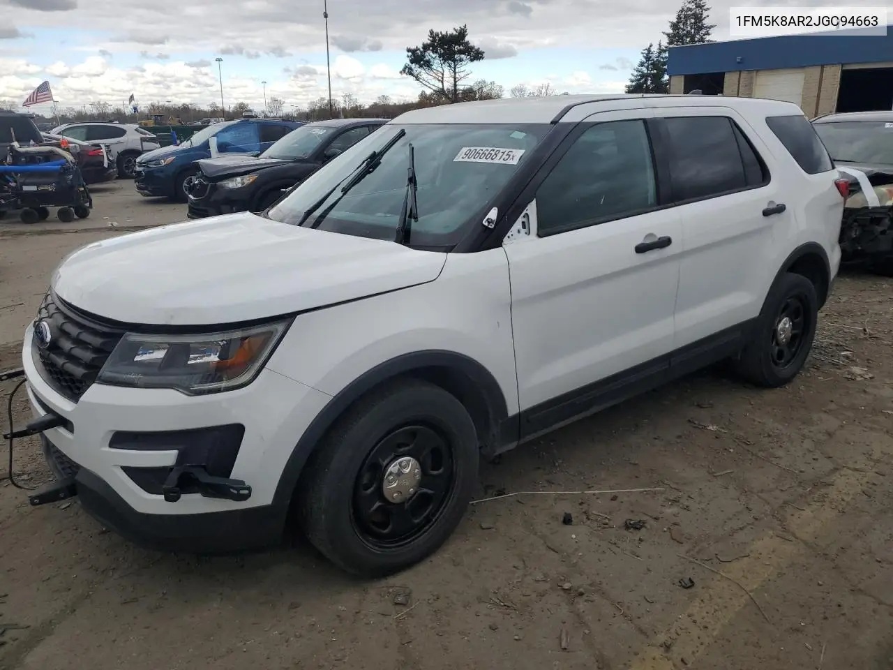 1FM5K8AR2JGC94663 2018 Ford Explorer Police Interceptor