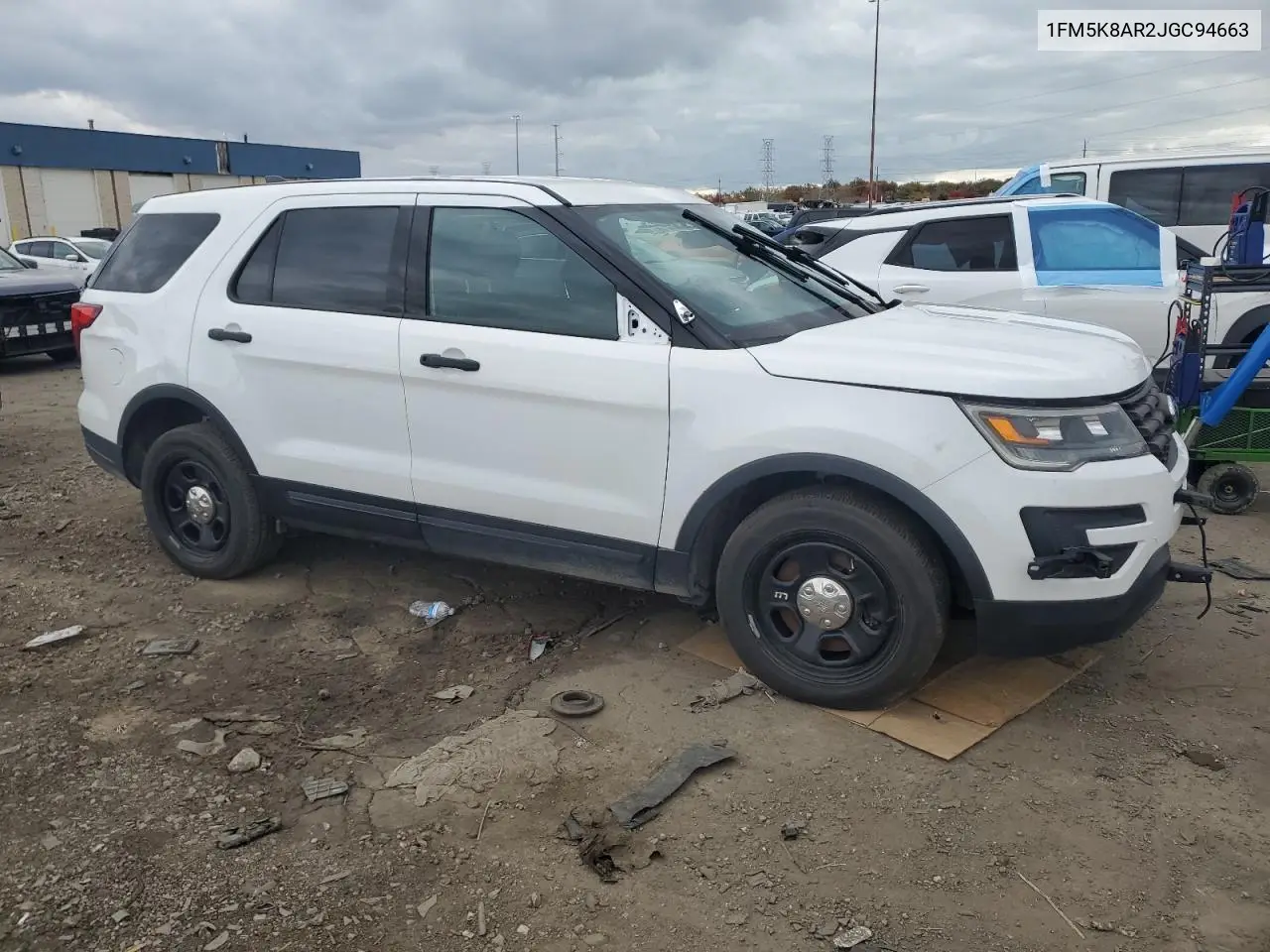 1FM5K8AR2JGC94663 2018 Ford Explorer Police Interceptor