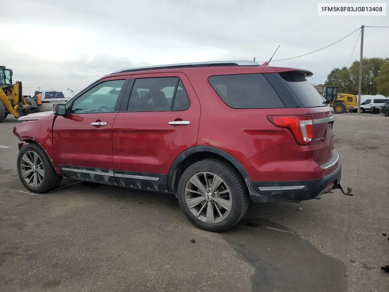 1FM5K8F83JGB13408 2018 Ford Explorer Limited