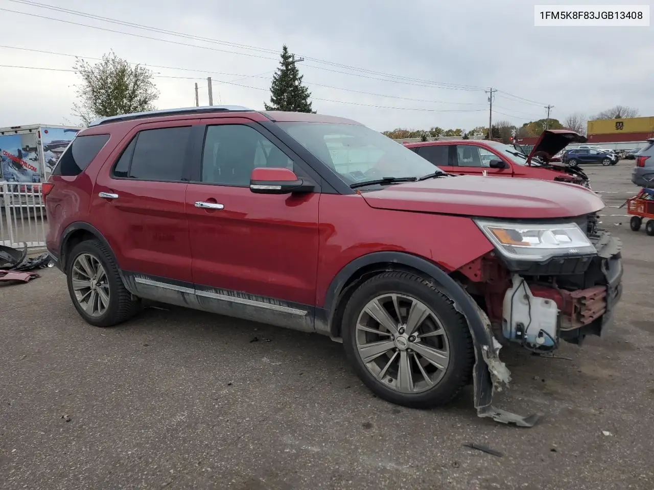 1FM5K8F83JGB13408 2018 Ford Explorer Limited