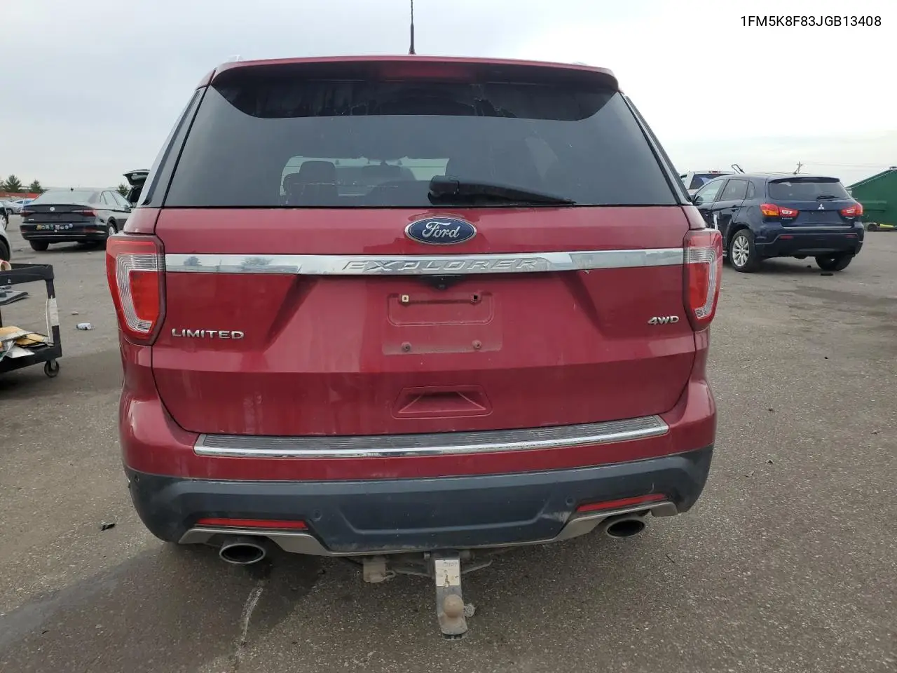 1FM5K8F83JGB13408 2018 Ford Explorer Limited