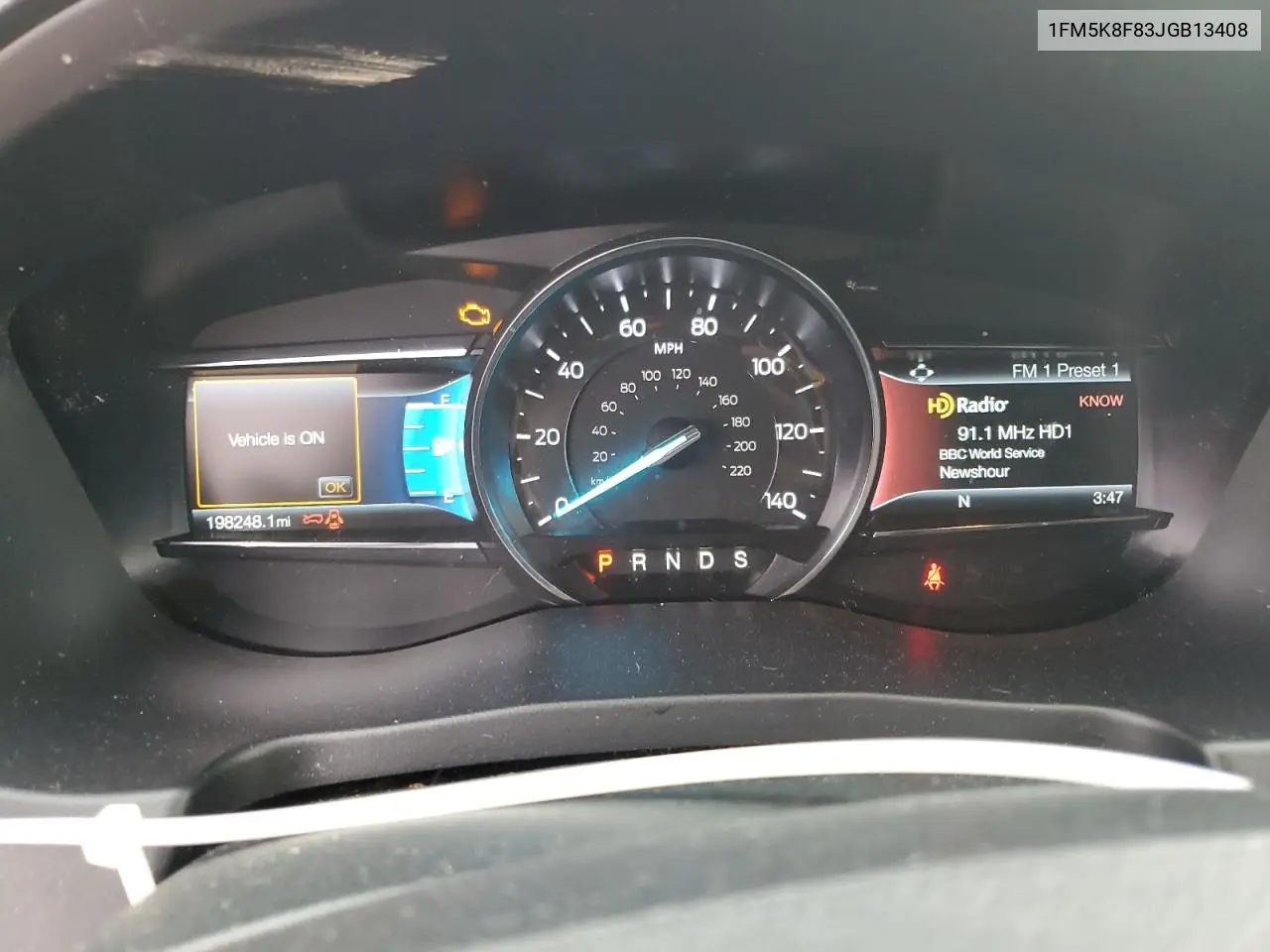 1FM5K8F83JGB13408 2018 Ford Explorer Limited