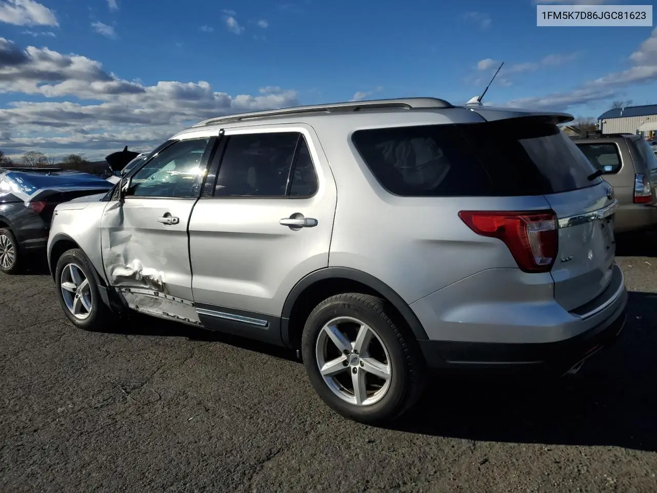 1FM5K7D86JGC81623 2018 Ford Explorer Xlt