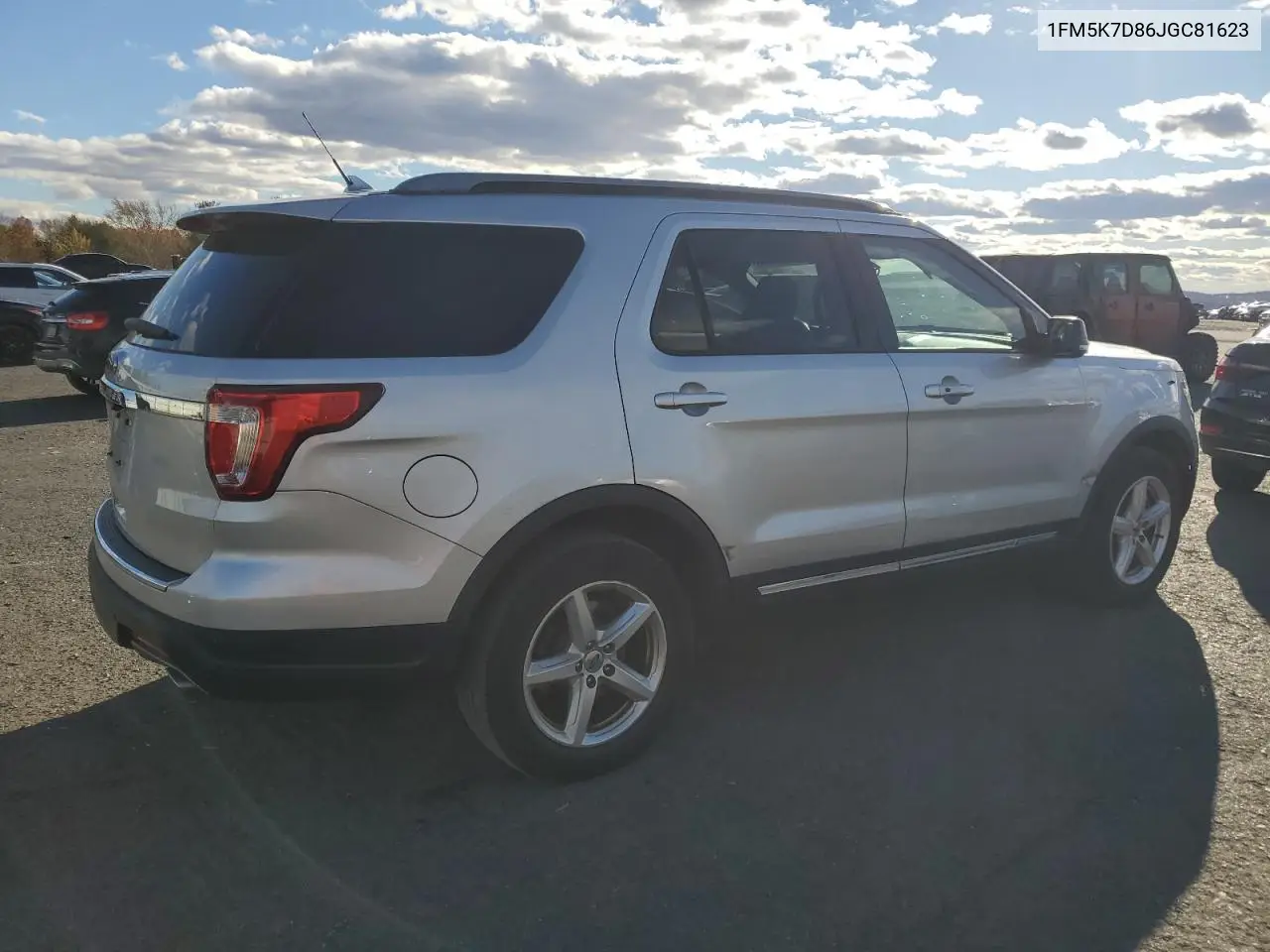 1FM5K7D86JGC81623 2018 Ford Explorer Xlt