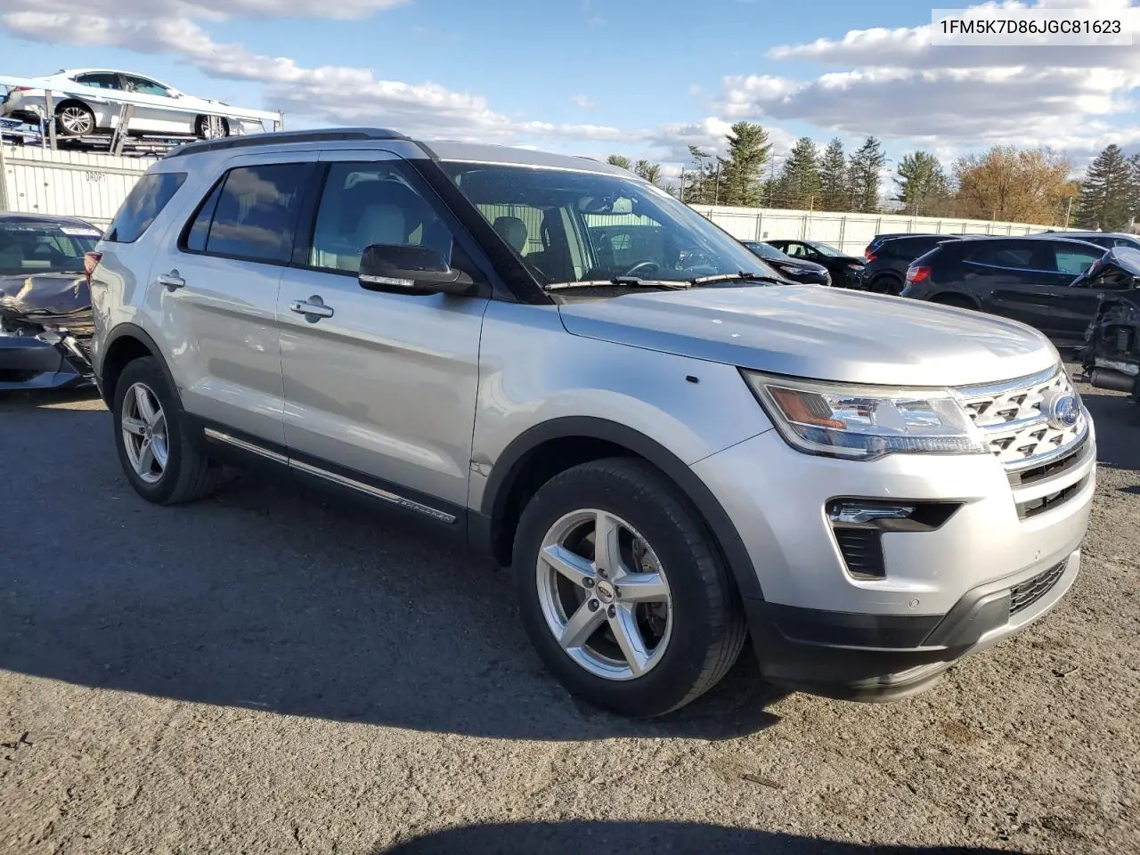 1FM5K7D86JGC81623 2018 Ford Explorer Xlt