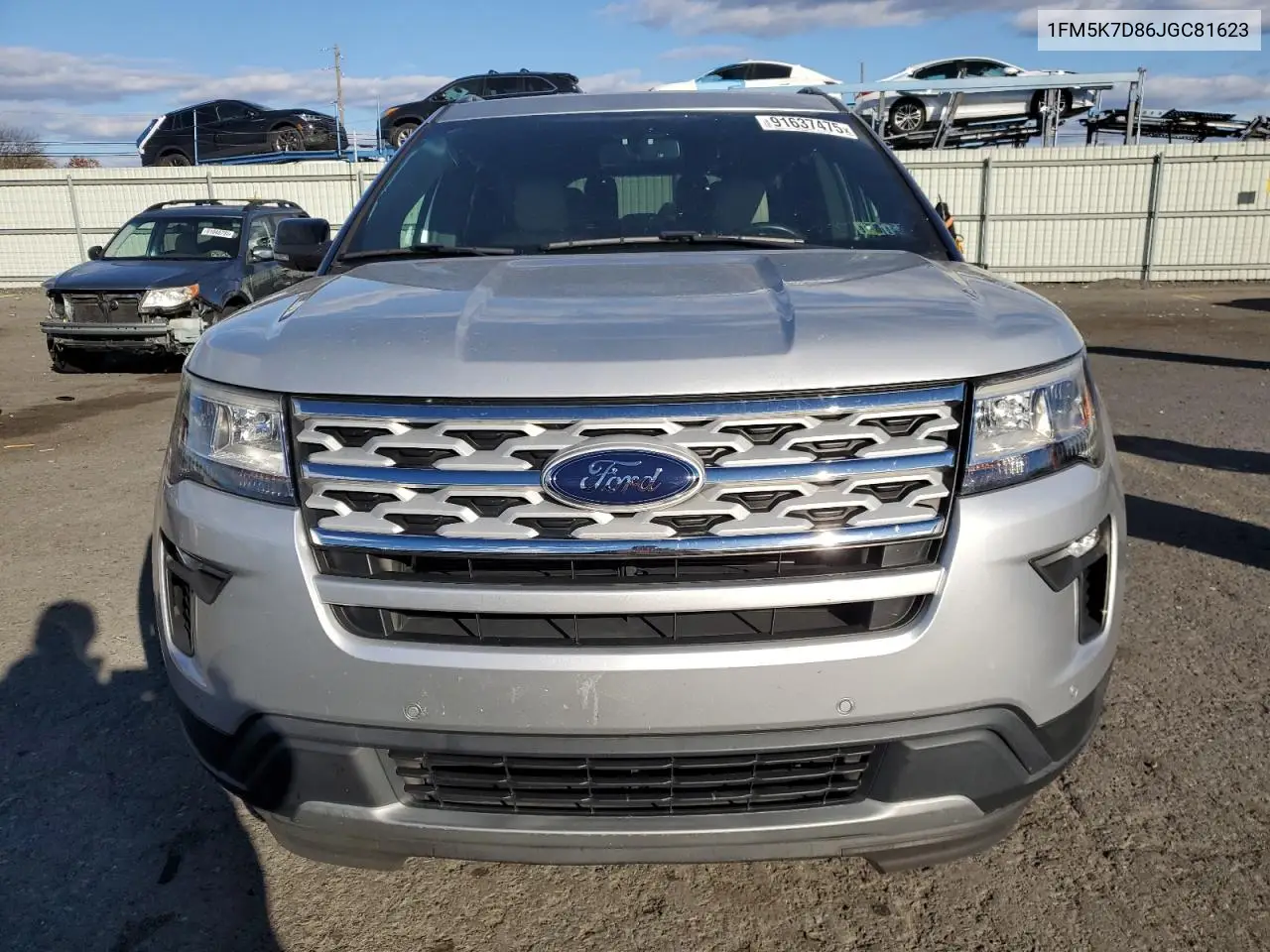 1FM5K7D86JGC81623 2018 Ford Explorer Xlt