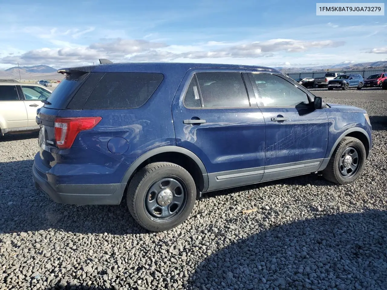 1FM5K8AT9JGA73279 2018 Ford Explorer Police Interceptor