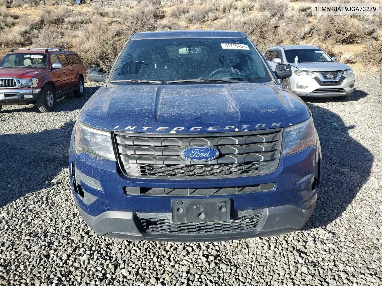 1FM5K8AT9JGA73279 2018 Ford Explorer Police Interceptor