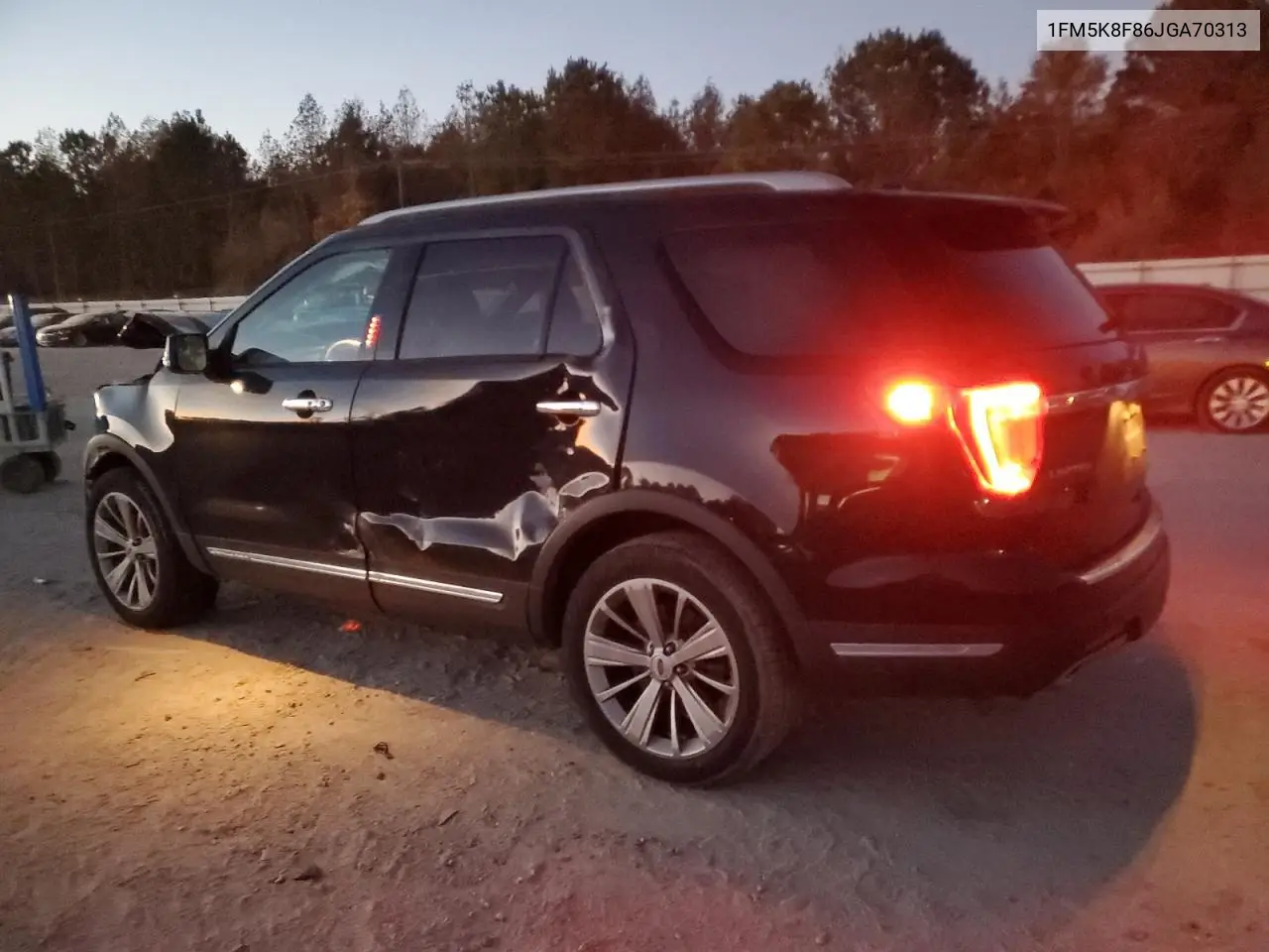 1FM5K8F86JGA70313 2018 Ford Explorer Limited