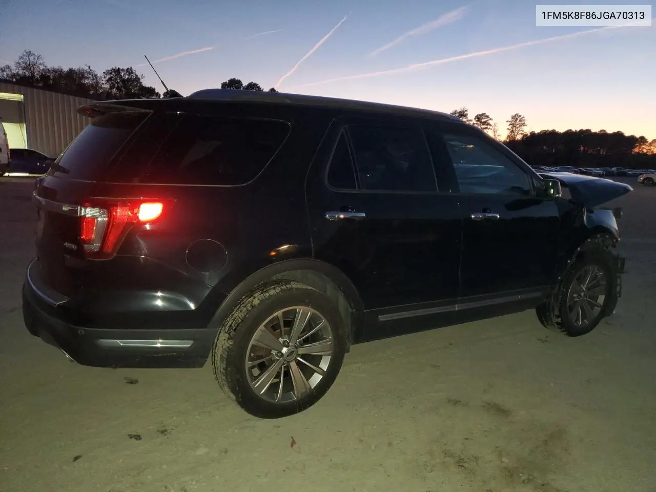 1FM5K8F86JGA70313 2018 Ford Explorer Limited
