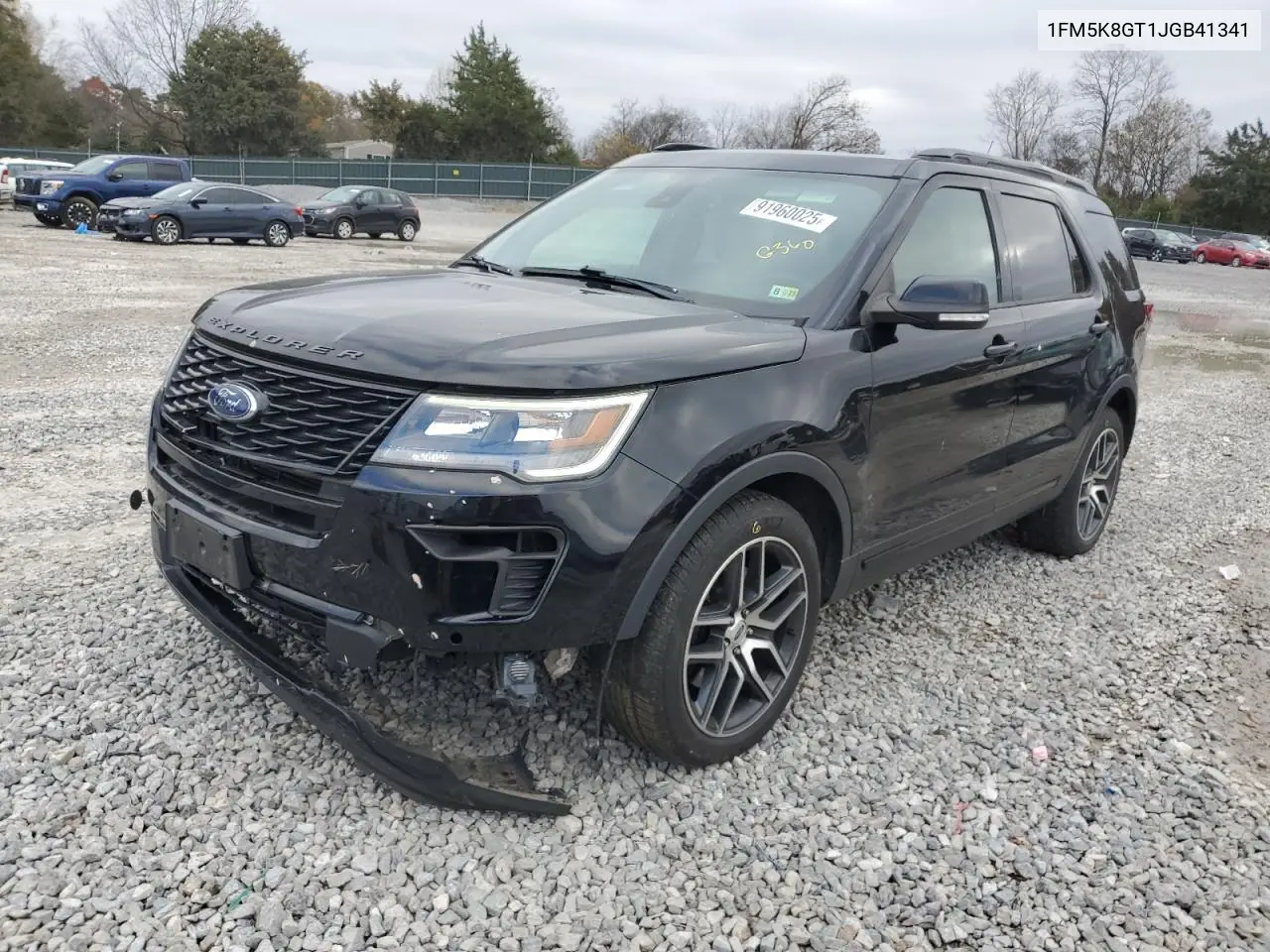 1FM5K8GT1JGB41341 2018 Ford Explorer Sport