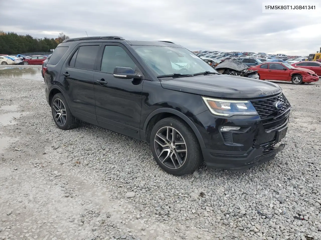1FM5K8GT1JGB41341 2018 Ford Explorer Sport