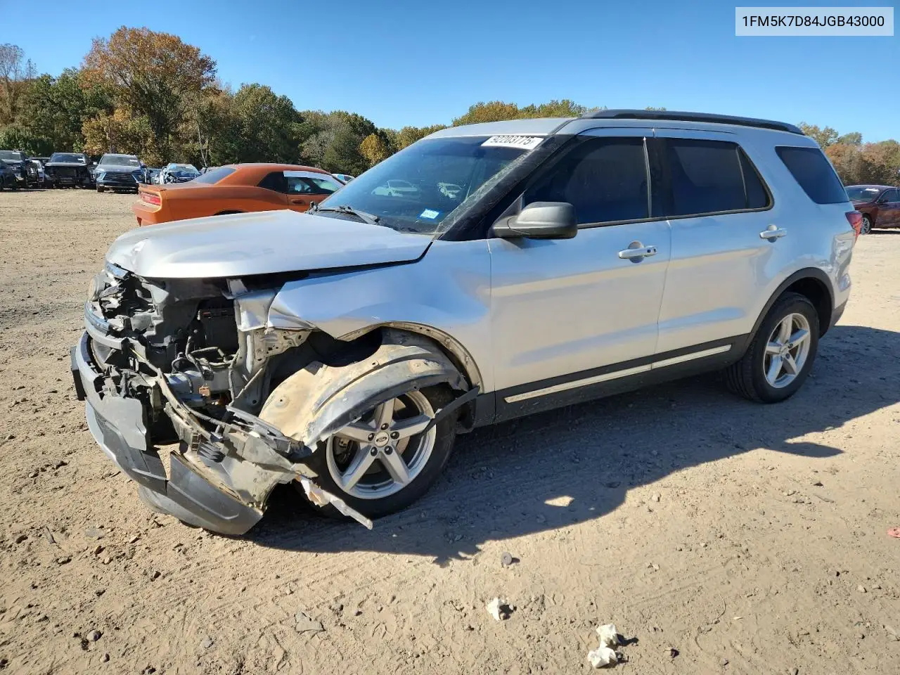 1FM5K7D84JGB43000 2018 Ford Explorer Xlt