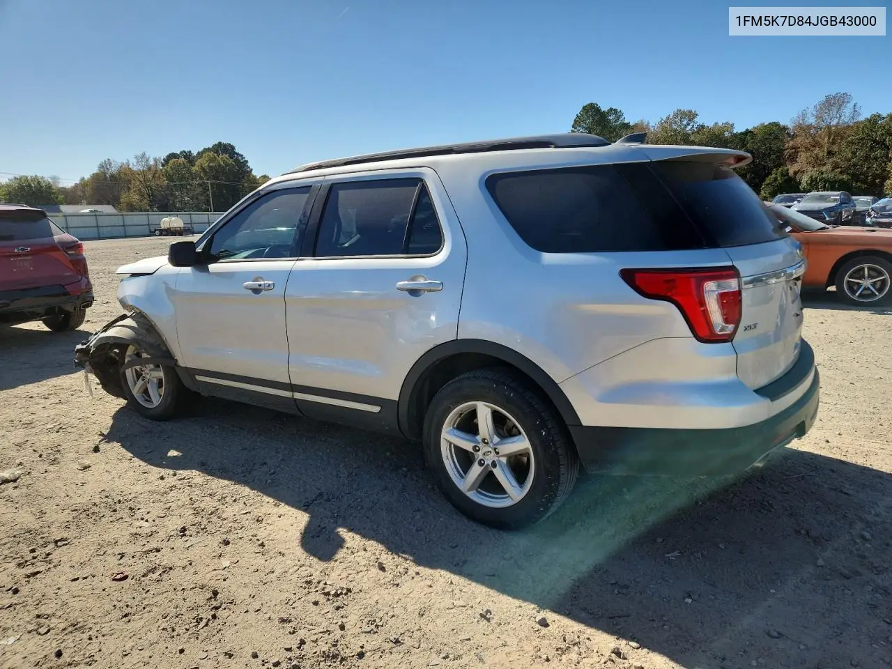 1FM5K7D84JGB43000 2018 Ford Explorer Xlt