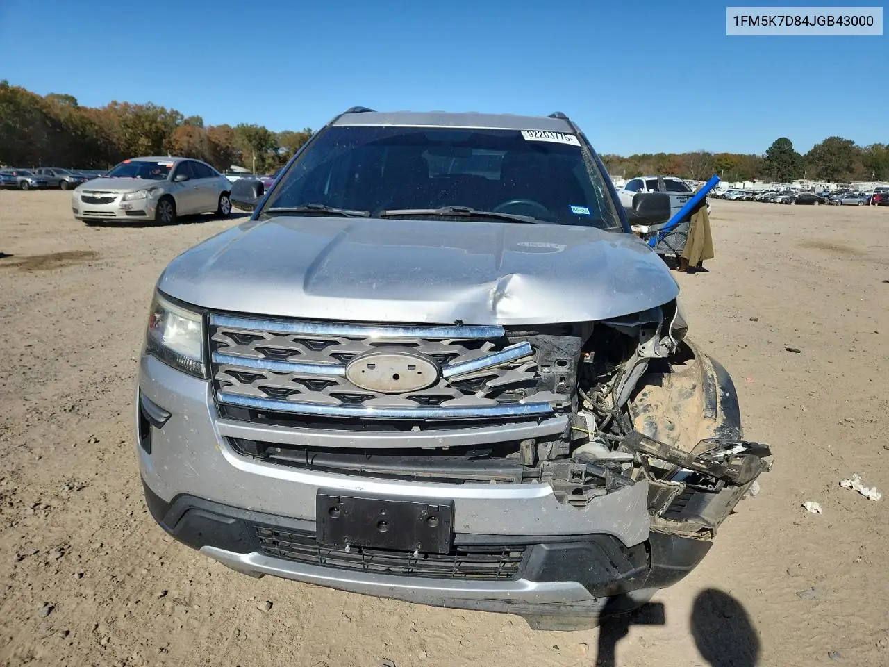1FM5K7D84JGB43000 2018 Ford Explorer Xlt