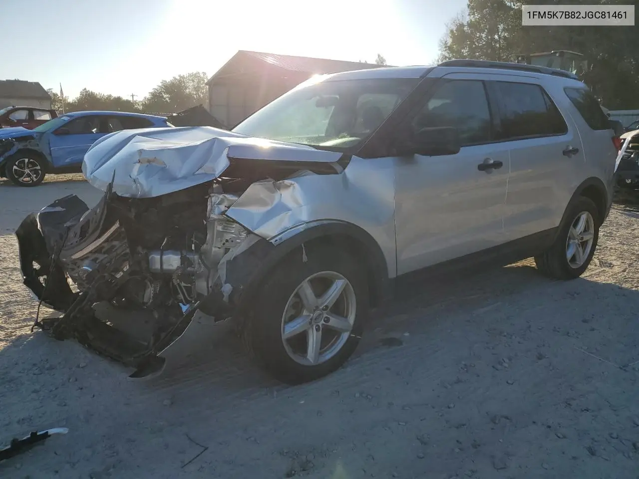 1FM5K7B82JGC81461 2018 Ford Explorer