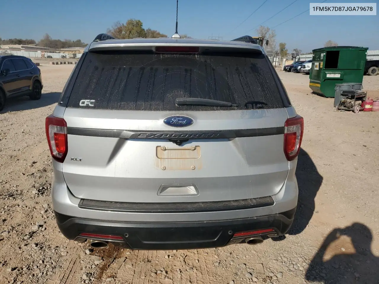 1FM5K7D87JGA79678 2018 Ford Explorer Xlt