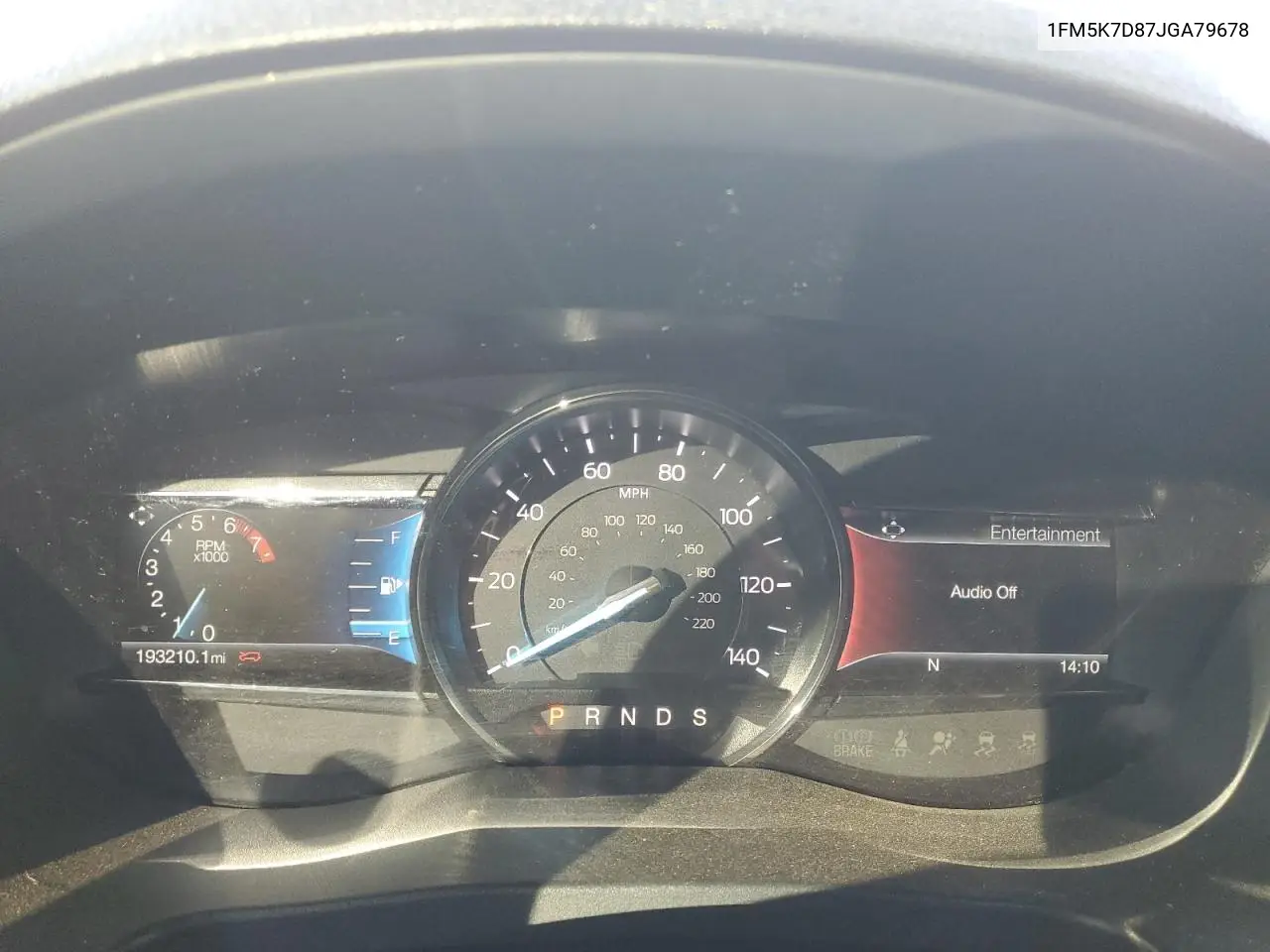 1FM5K7D87JGA79678 2018 Ford Explorer Xlt