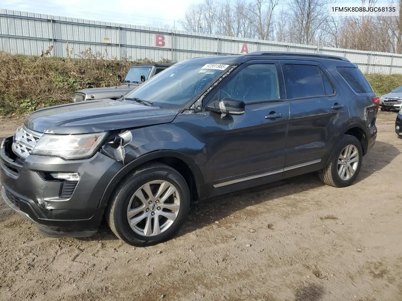 1FM5K8D88JGC68135 2018 Ford Explorer Xlt