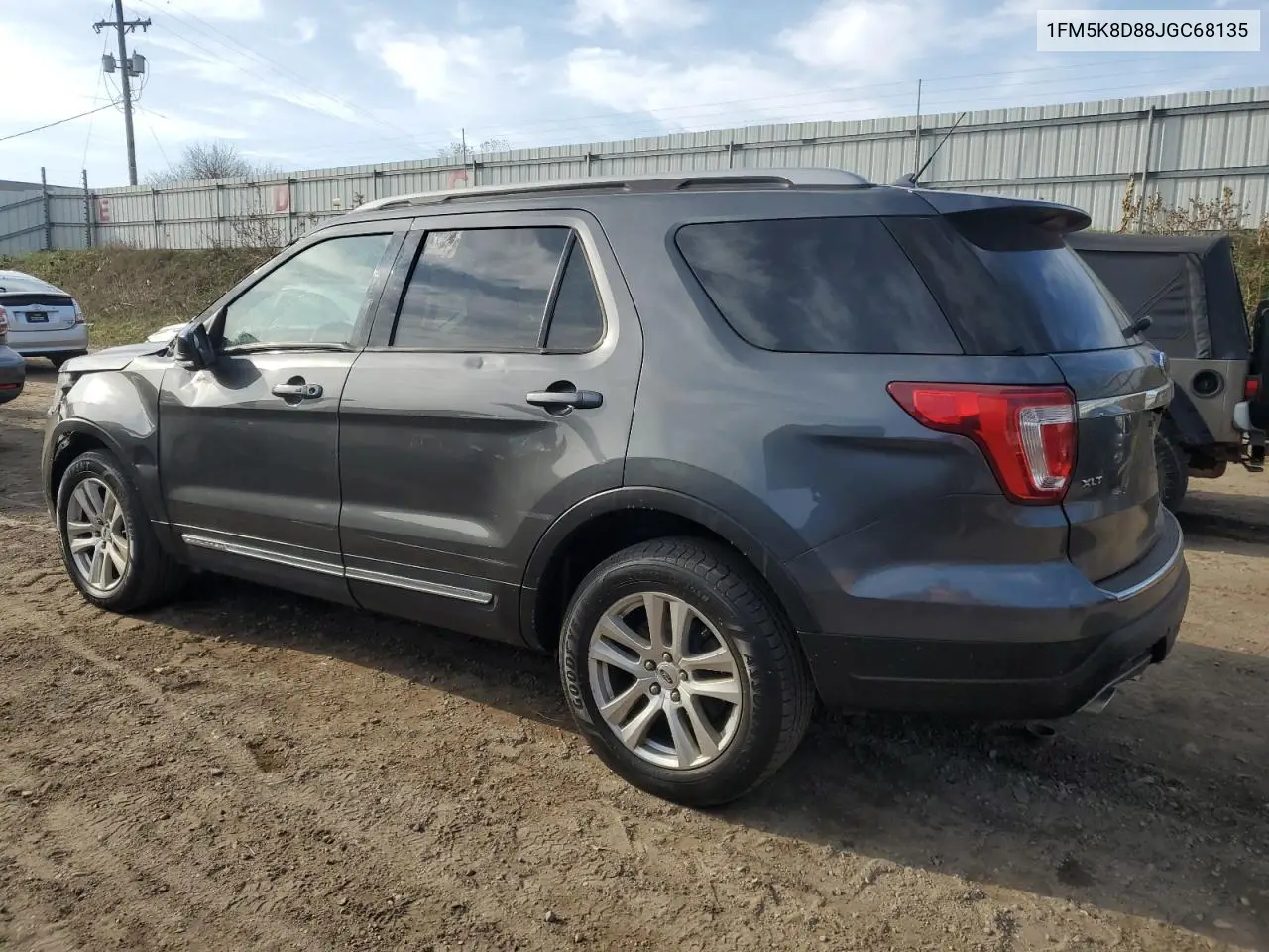 1FM5K8D88JGC68135 2018 Ford Explorer Xlt