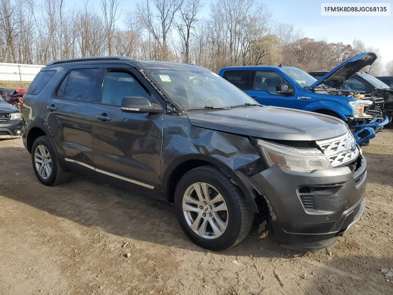 1FM5K8D88JGC68135 2018 Ford Explorer Xlt
