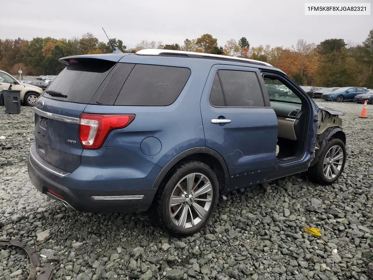 1FM5K8F8XJGA82321 2018 Ford Explorer Limited