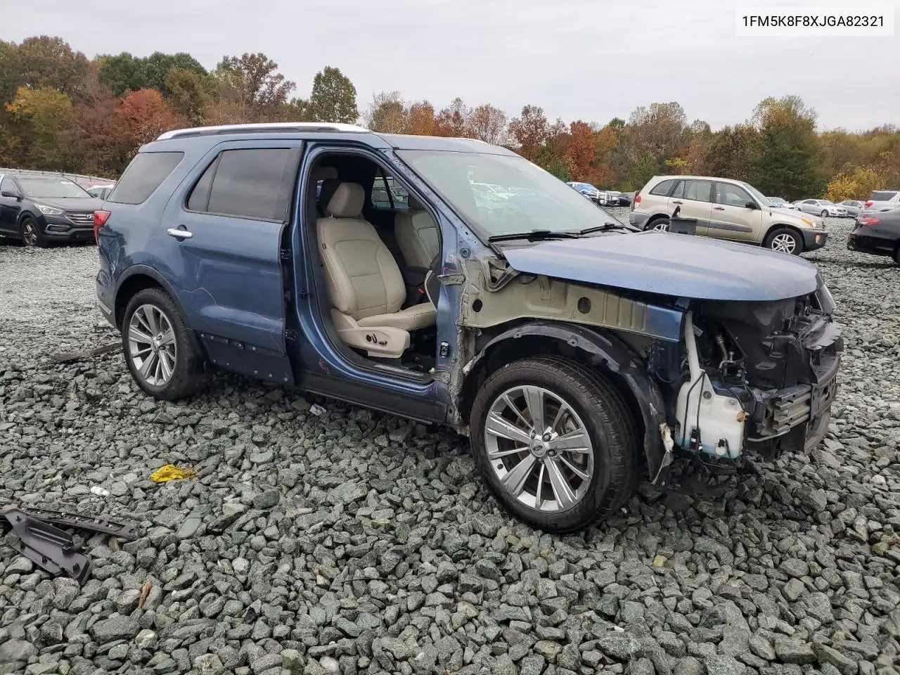 1FM5K8F8XJGA82321 2018 Ford Explorer Limited