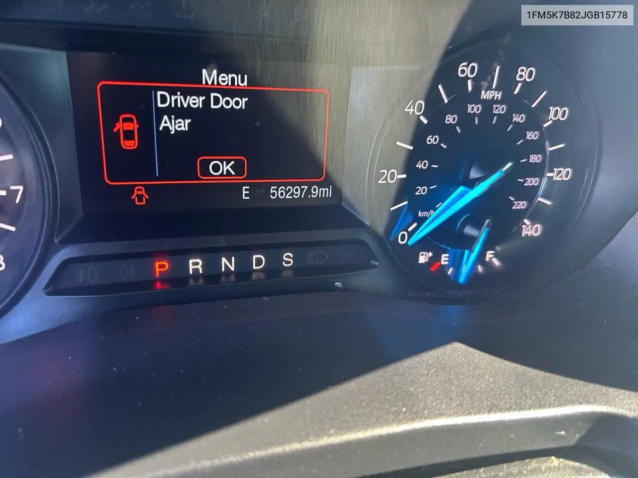 1FM5K7B82JGB15778 2018 Ford Explorer