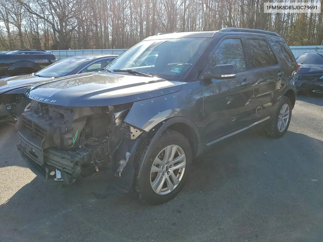 1FM5K8D85JGC79691 2018 Ford Explorer Xlt