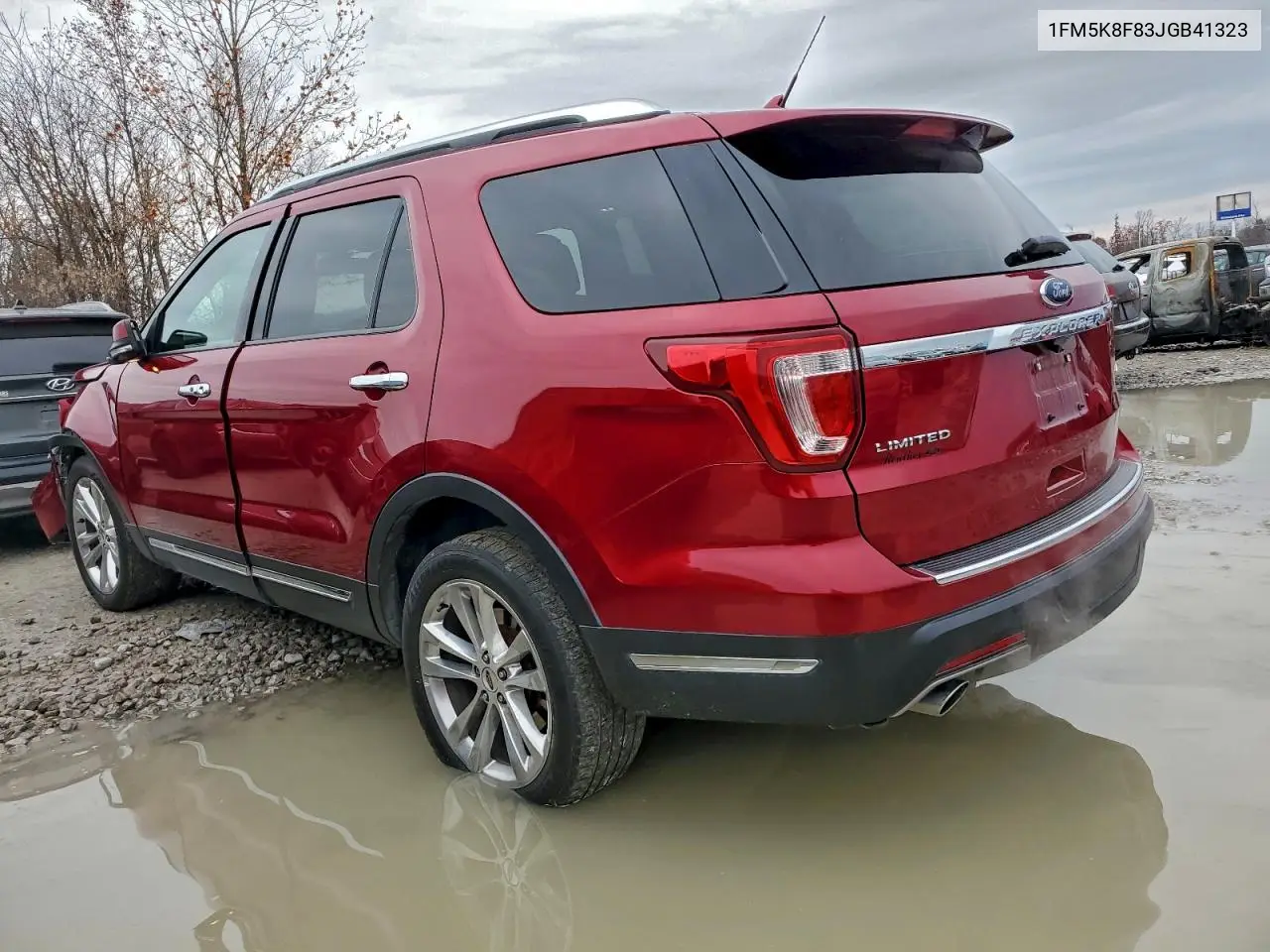 1FM5K8F83JGB41323 2018 Ford Explorer Limited