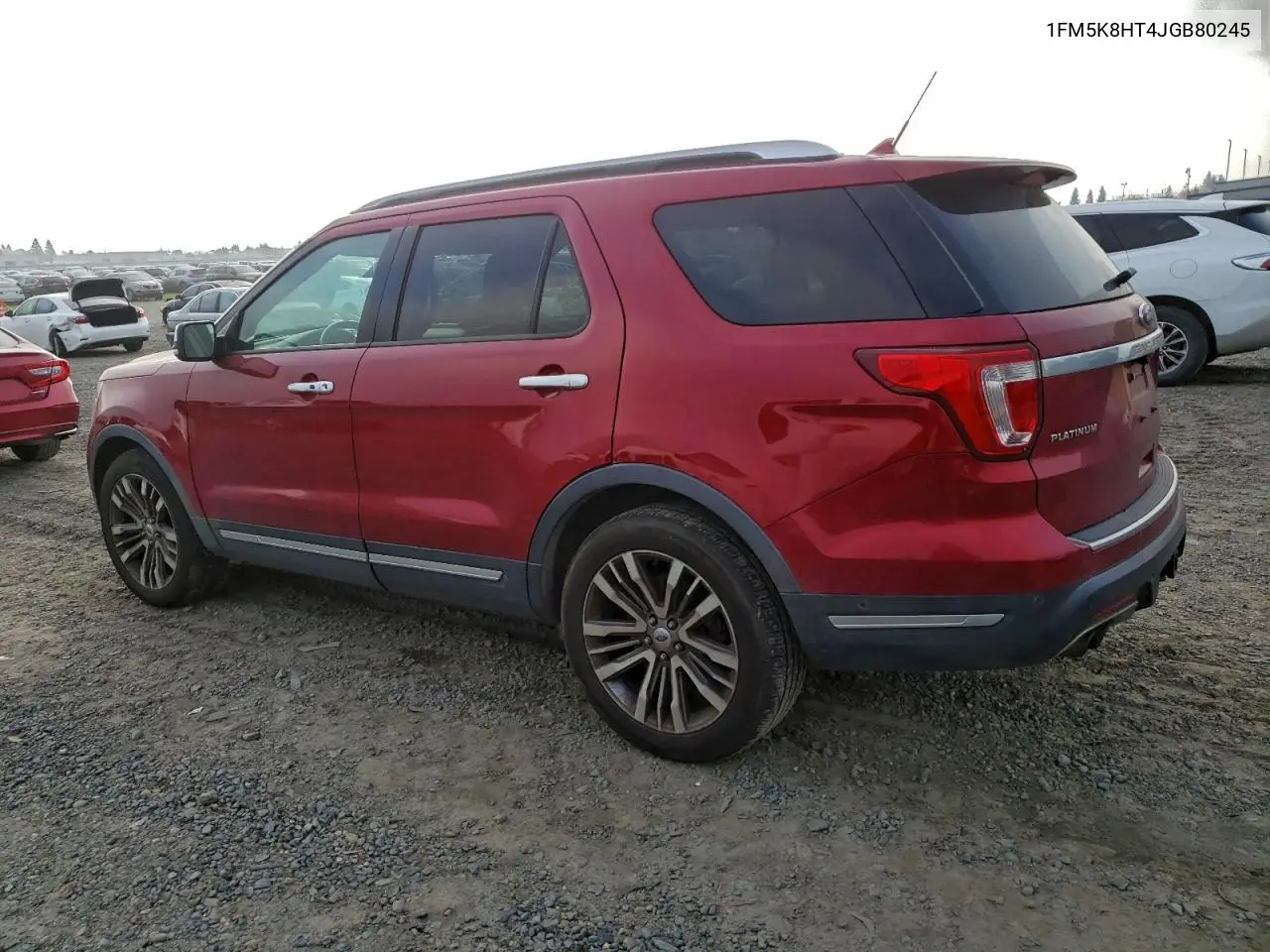 1FM5K8HT4JGB80245 2018 Ford Explorer Platinum