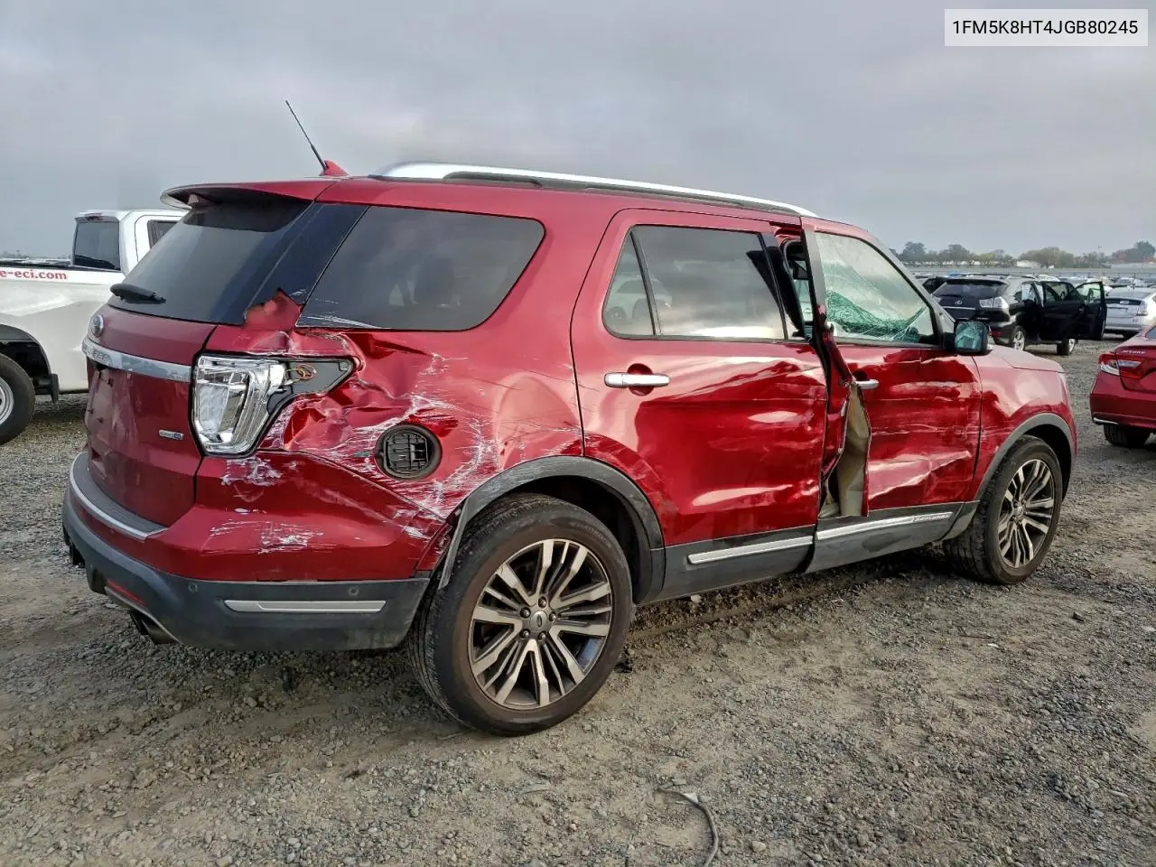 1FM5K8HT4JGB80245 2018 Ford Explorer Platinum