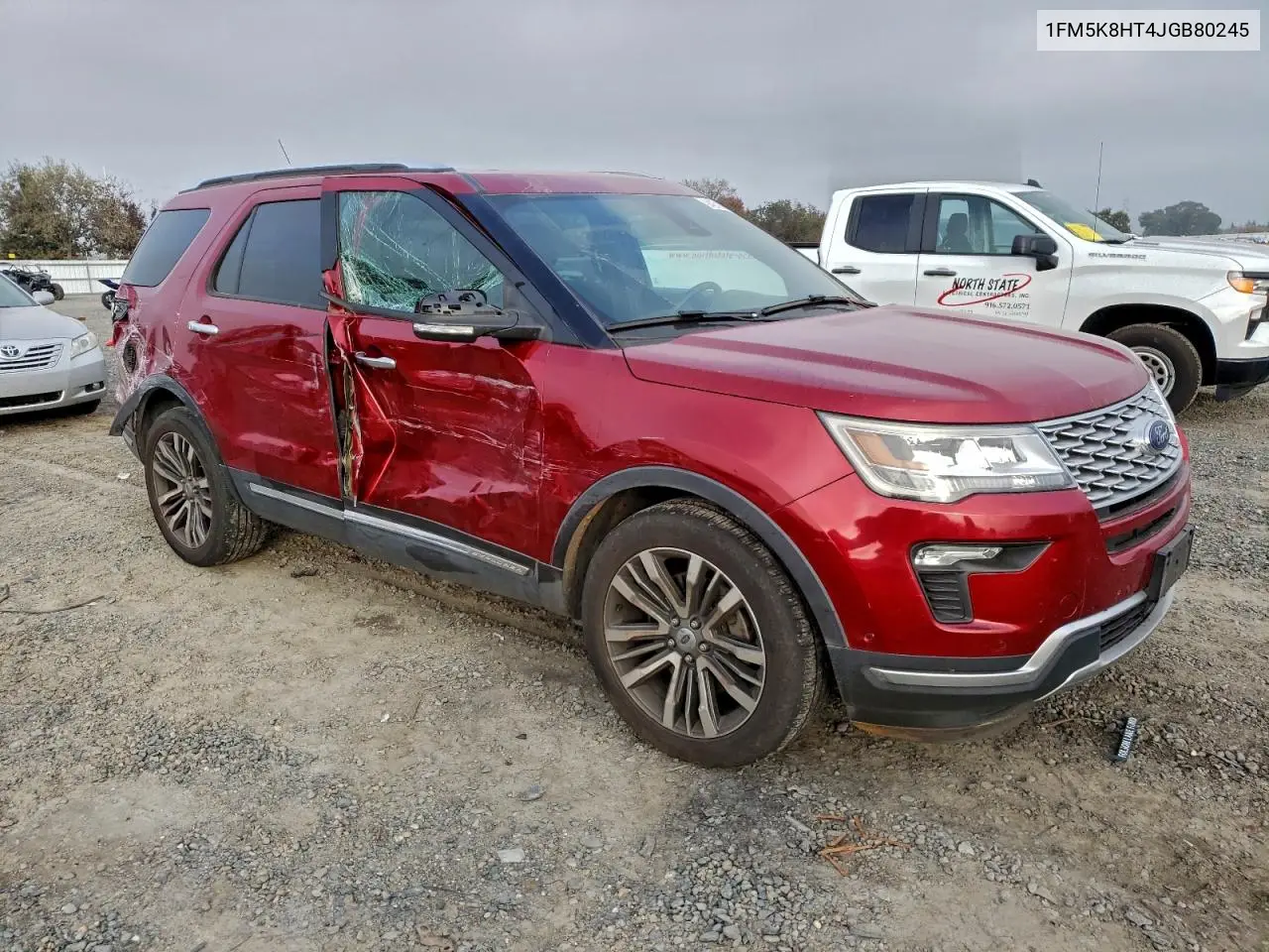 1FM5K8HT4JGB80245 2018 Ford Explorer Platinum
