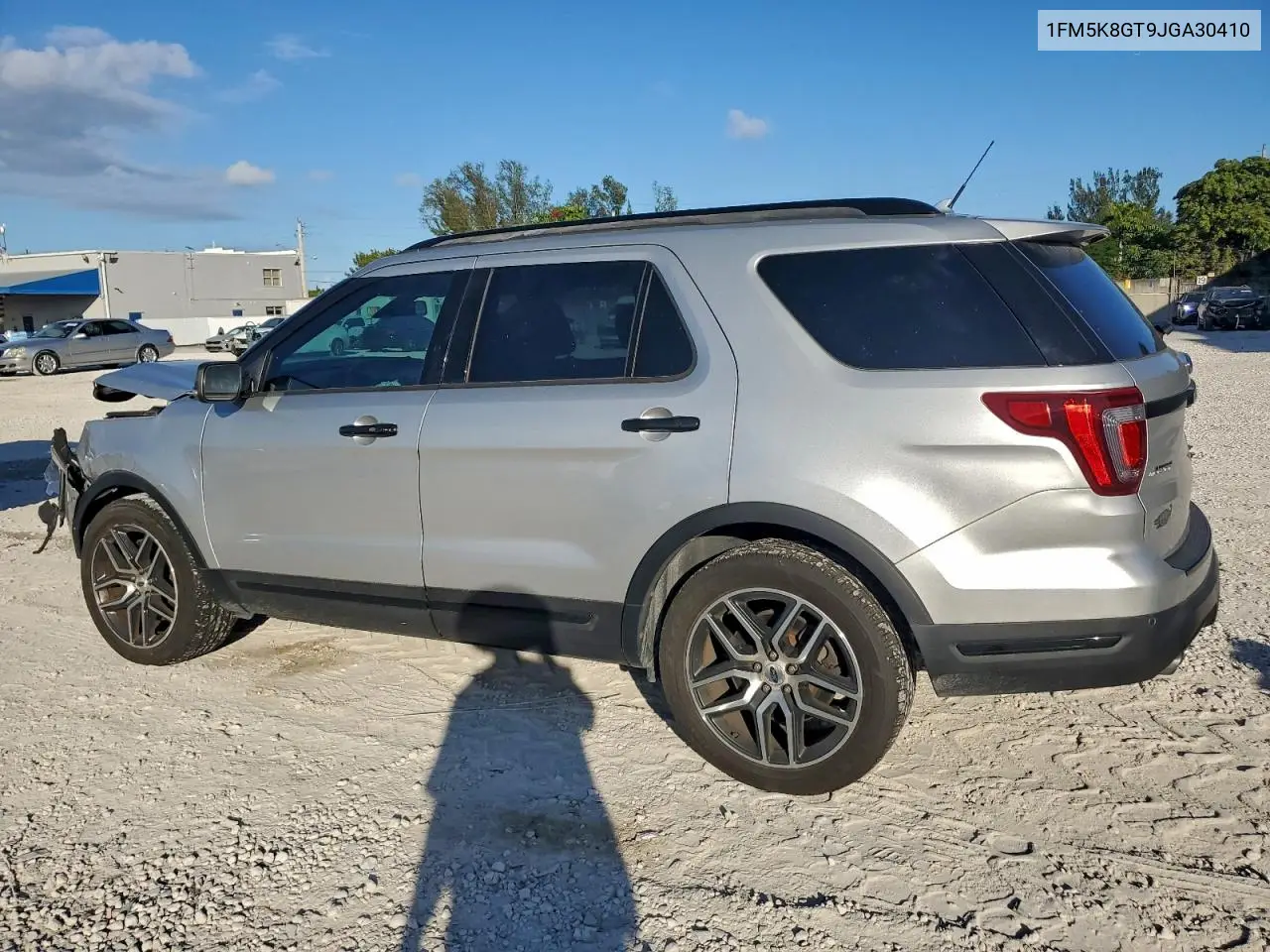 1FM5K8GT9JGA30410 2018 Ford Explorer Sport