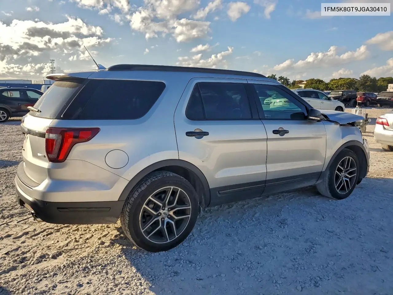 1FM5K8GT9JGA30410 2018 Ford Explorer Sport