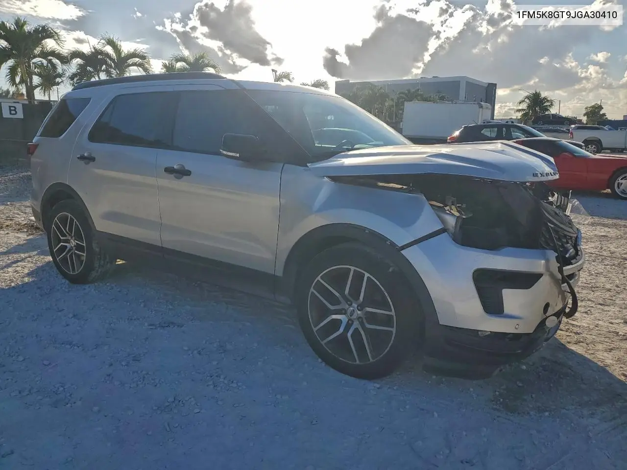 1FM5K8GT9JGA30410 2018 Ford Explorer Sport