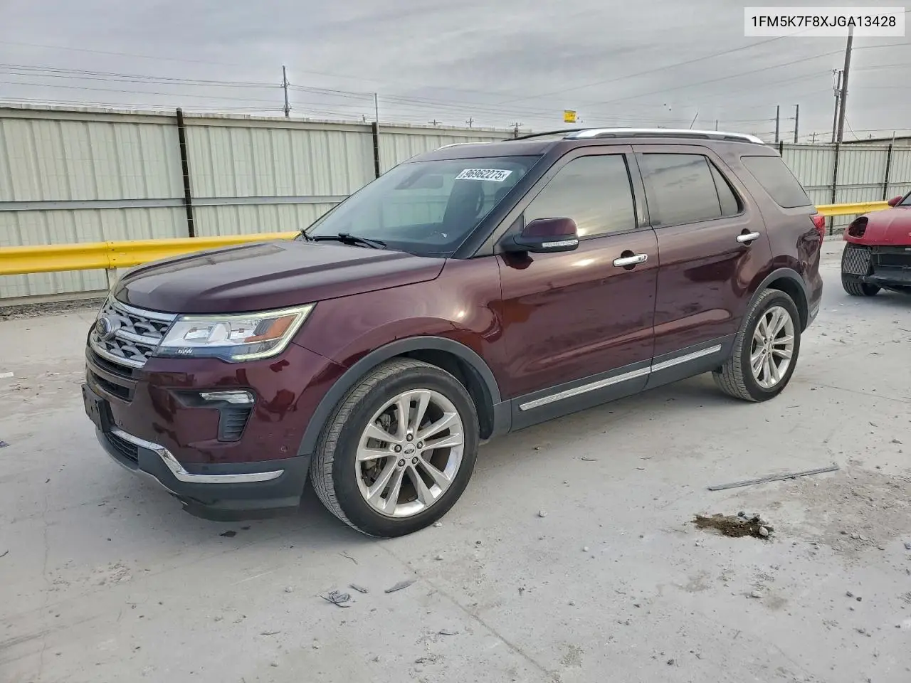 1FM5K7F8XJGA13428 2018 Ford Explorer Limited