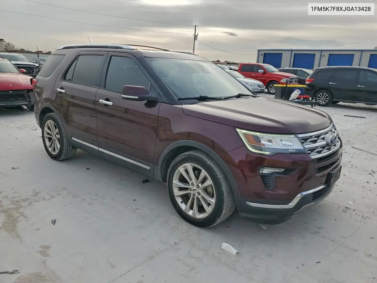 1FM5K7F8XJGA13428 2018 Ford Explorer Limited
