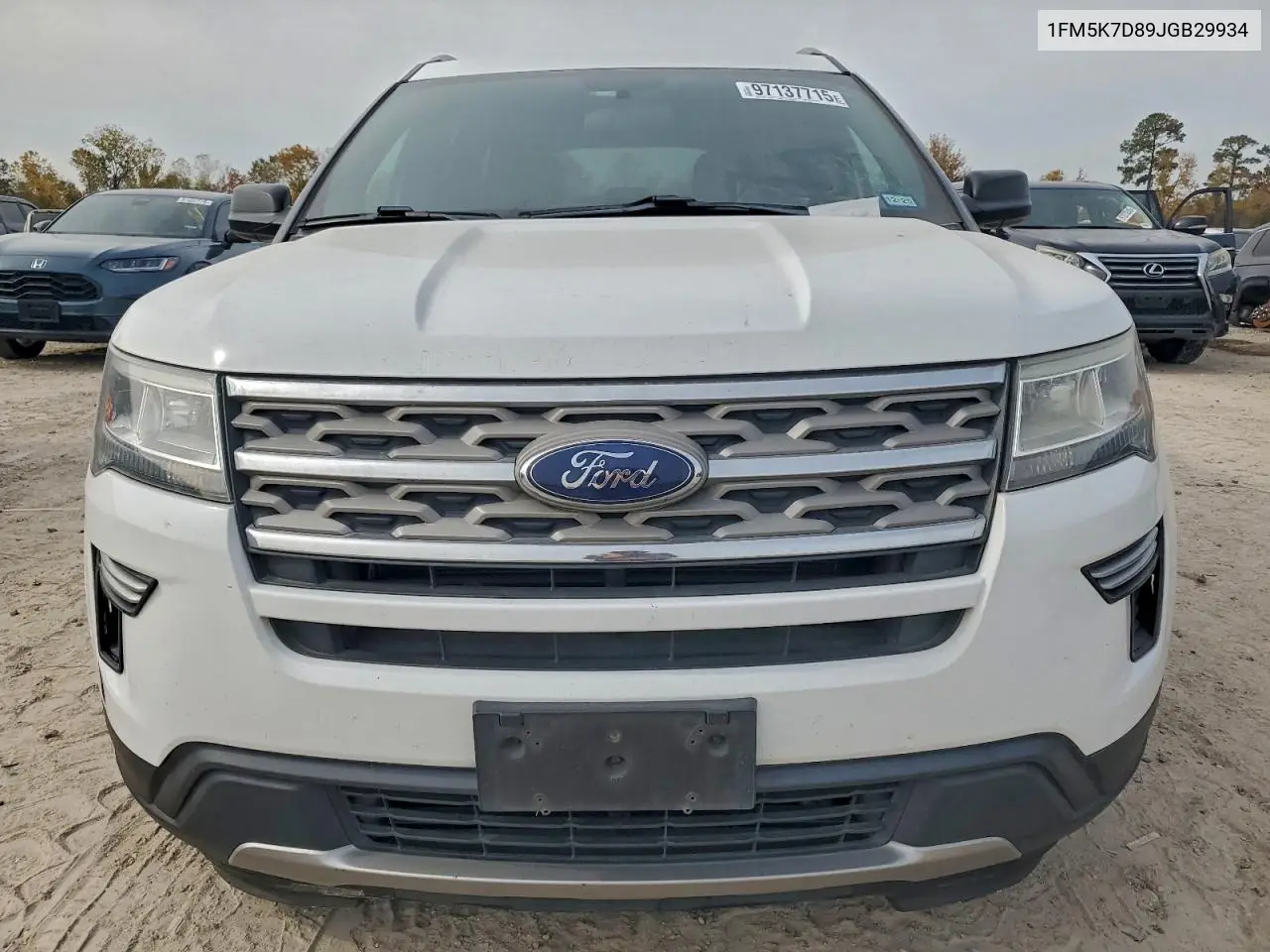 1FM5K7D89JGB29934 2018 Ford Explorer Xlt