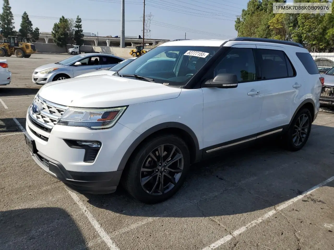 1FM5K7D88KGB09076 2019 Ford Explorer Xlt