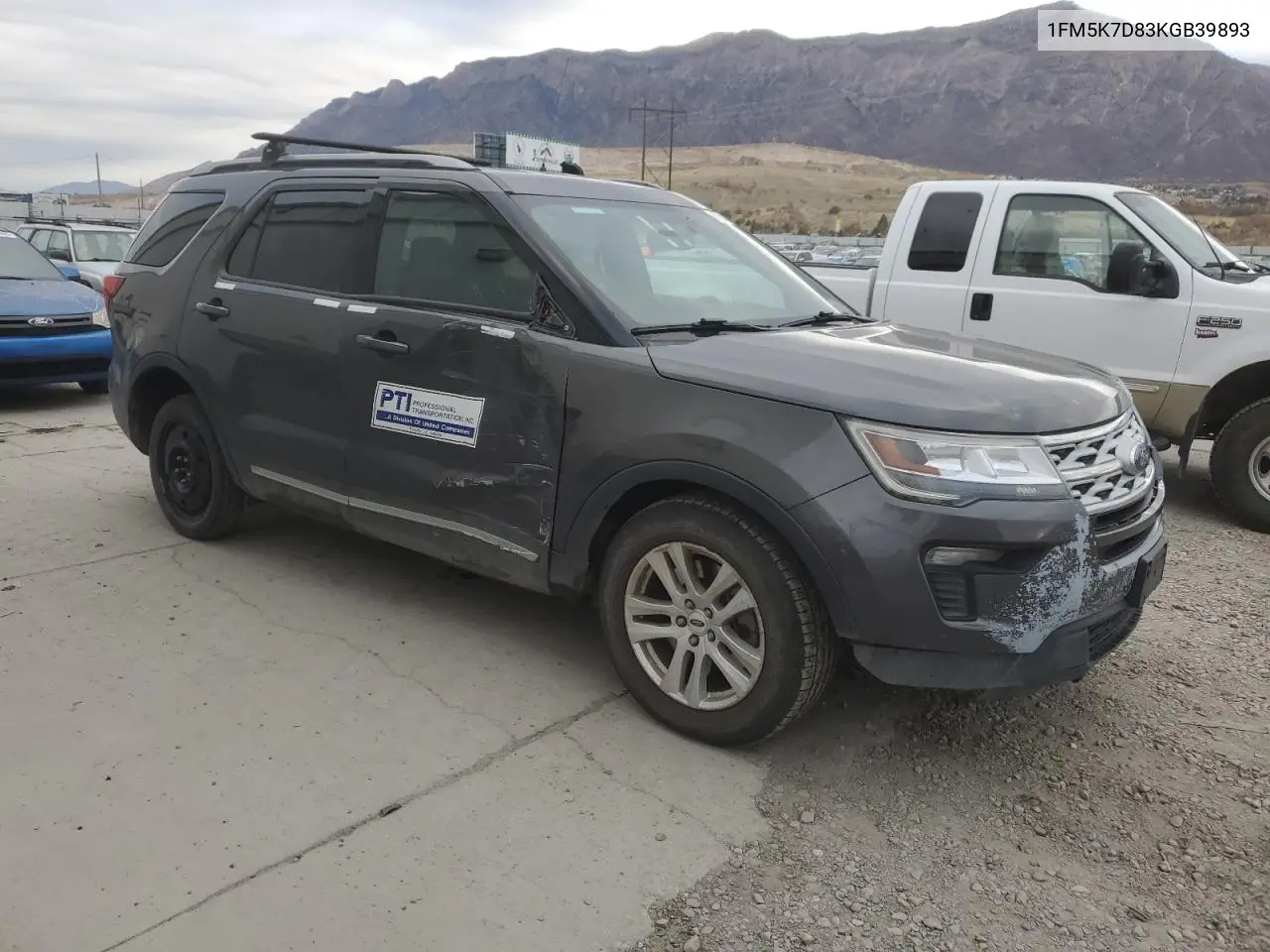 1FM5K7D83KGB39893 2019 Ford Explorer Xlt
