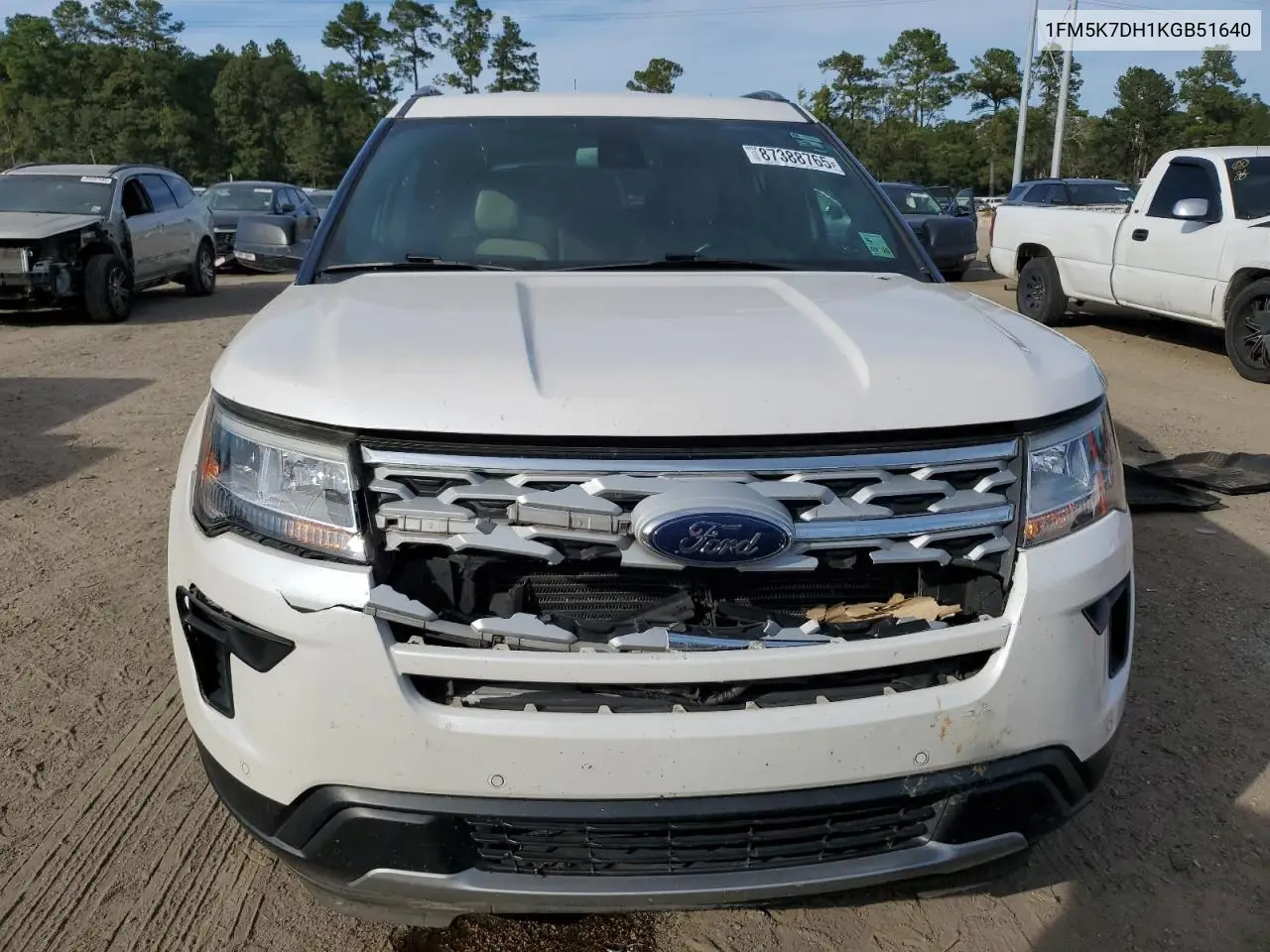 1FM5K7DH1KGB51640 2019 Ford Explorer Xlt