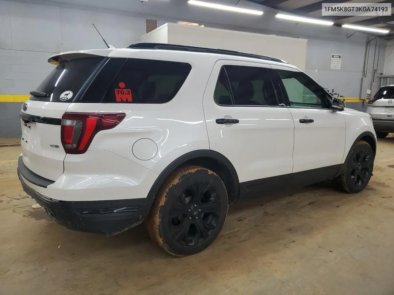 1FM5K8GT3KGA74193 2019 Ford Explorer Sport