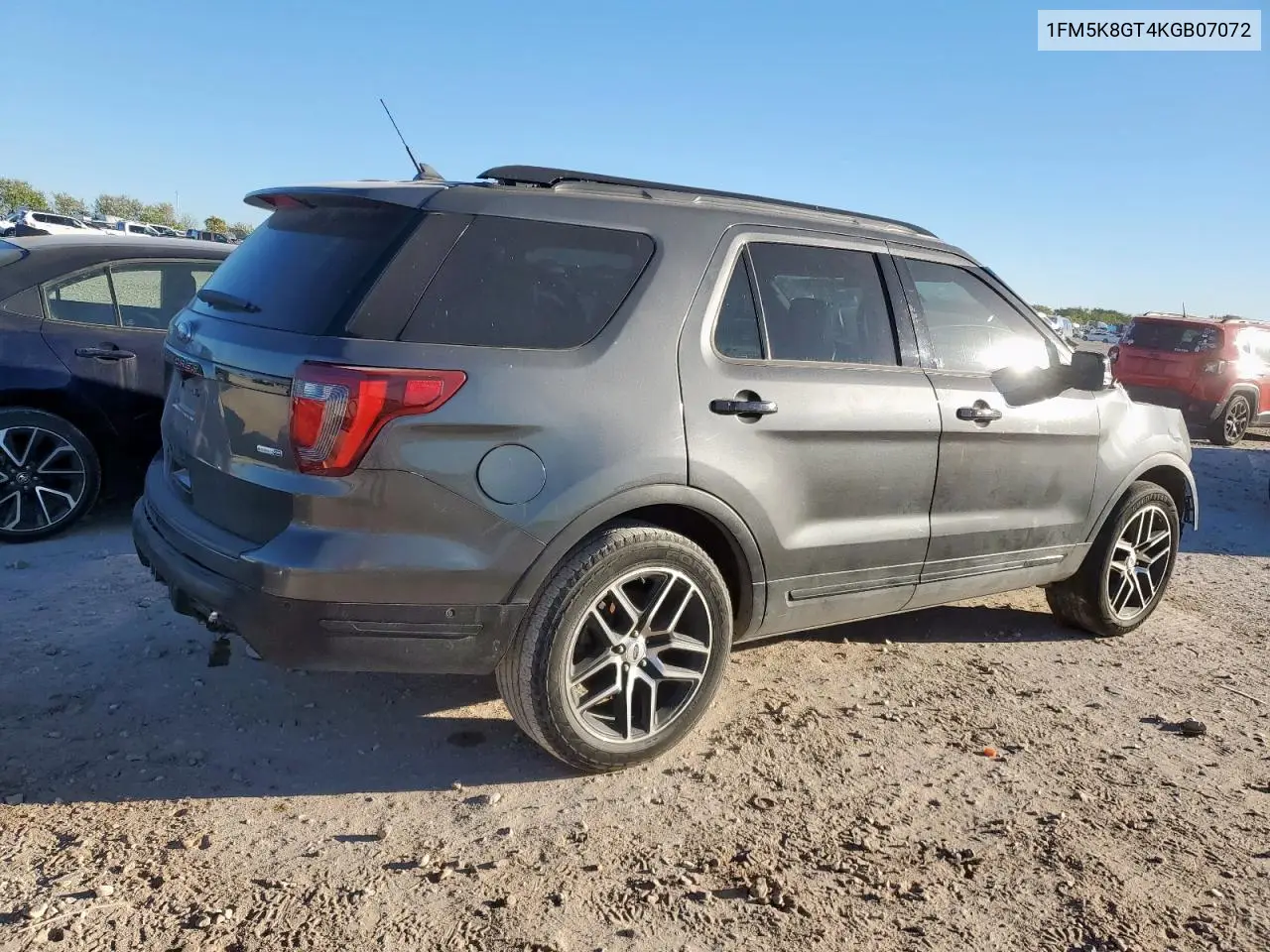 1FM5K8GT4KGB07072 2019 Ford Explorer Sport