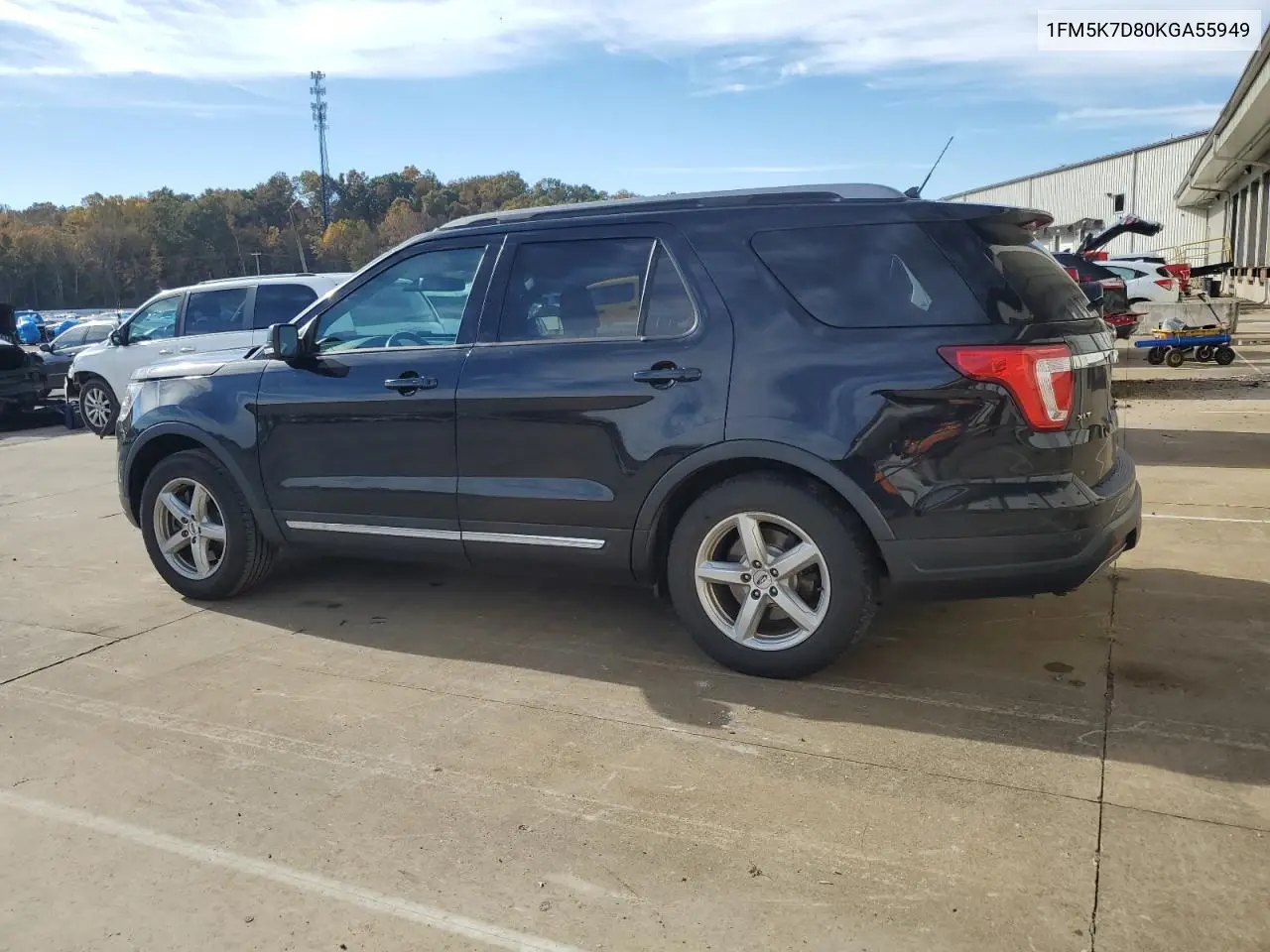 1FM5K7D80KGA55949 2019 Ford Explorer Xlt