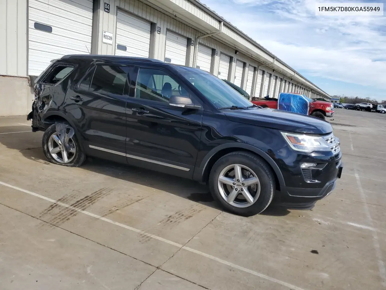1FM5K7D80KGA55949 2019 Ford Explorer Xlt