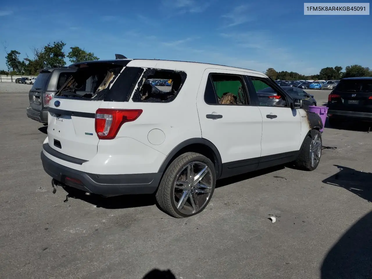 1FM5K8AR4KGB45091 2019 Ford Explorer Police Interceptor